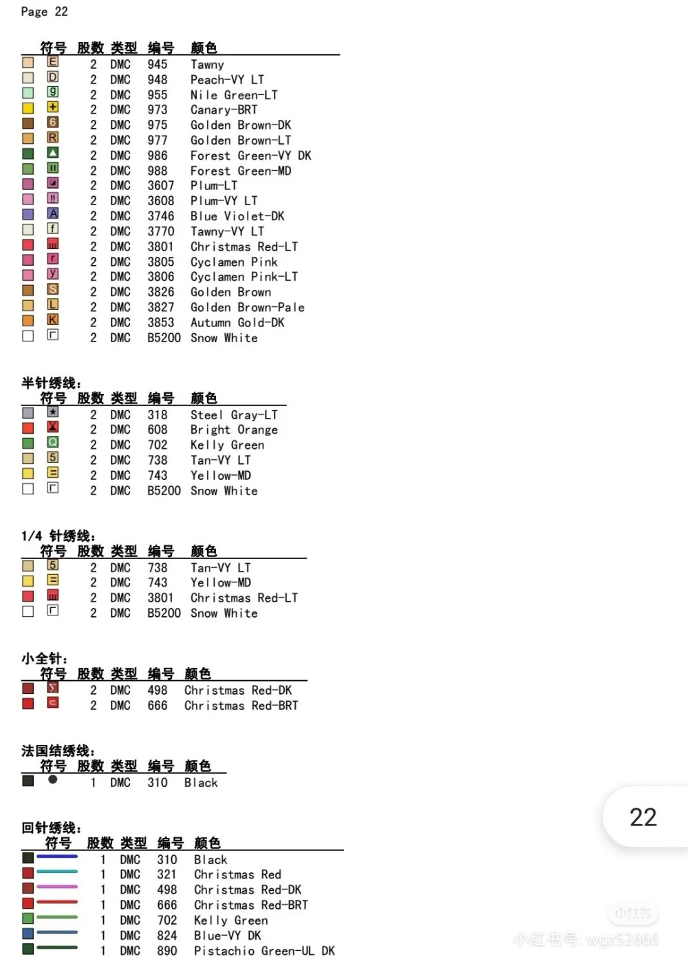 小熊十字绣图纸3