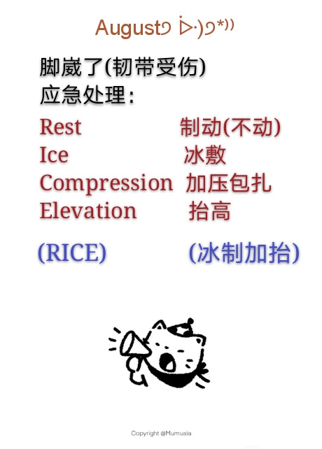 生活常识受伤应急处理脚崴了韧带受伤