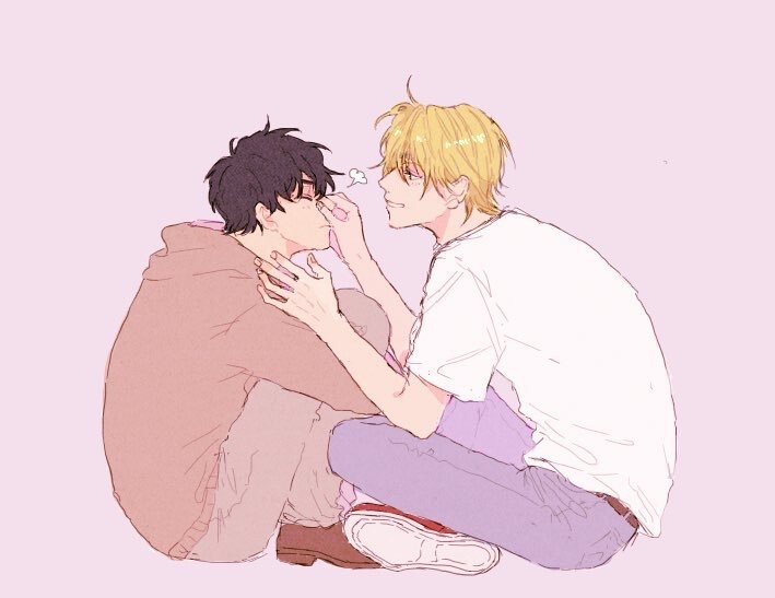 #banana fish##a英# 亞修和英二的戲后真實(shí)生活，這就是真的[淚][淚][淚]
twi：_a_co_pi_ ???