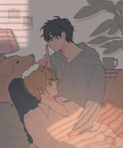 #banana fish##a英# 亞修和英二的戲后真實生活，這就是真的[淚][淚][淚]
twi：_a_co_pi_ ???