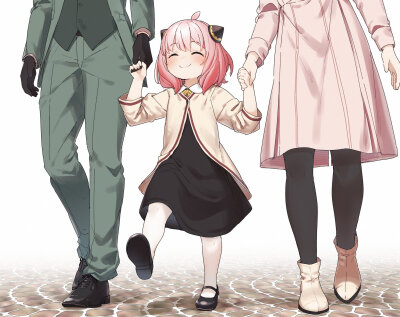 幸福的阿尼亚 一家三口
画师twi：yukkieeeeeen ​​​