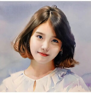 水彩是来自韩国的misulbu的作品在他的画里都满含情绪充满张力，misulbu很喜欢将人物置身于大面积的花朵背景下笔触轻松生动，既有狂野的勾勒又有细腻的刻画，相得益彰