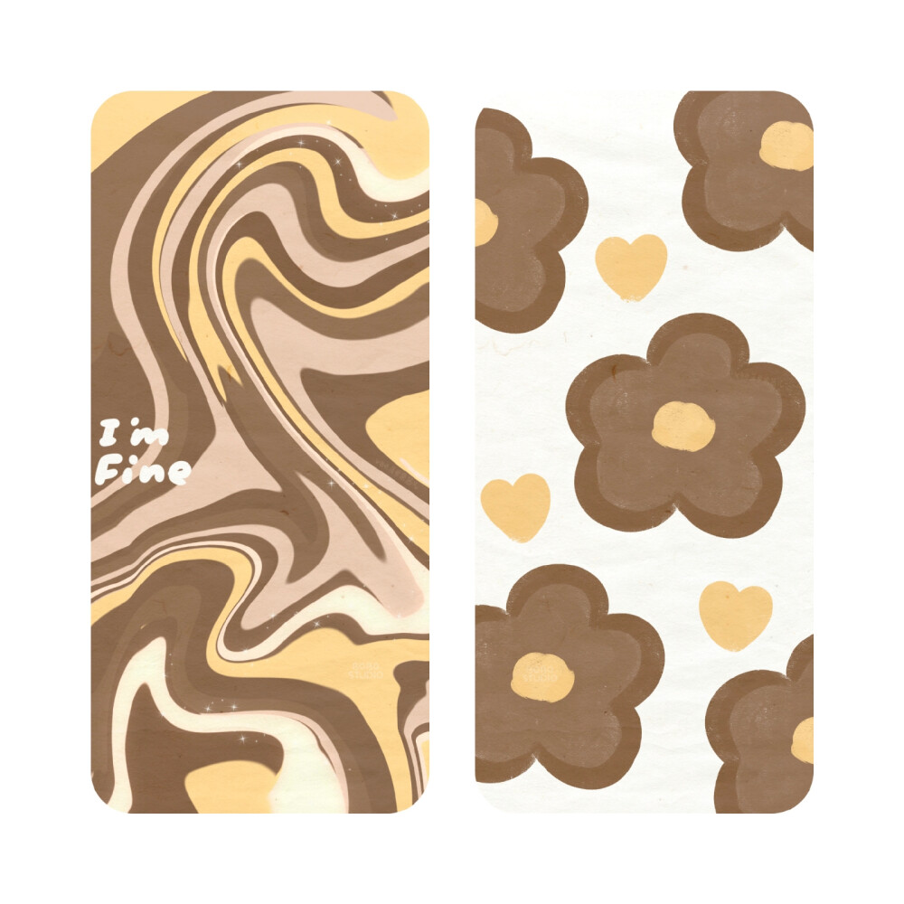 渐变焦糖色系画师:菠萝果酱儿 - 堆糖,美图壁纸兴趣社区