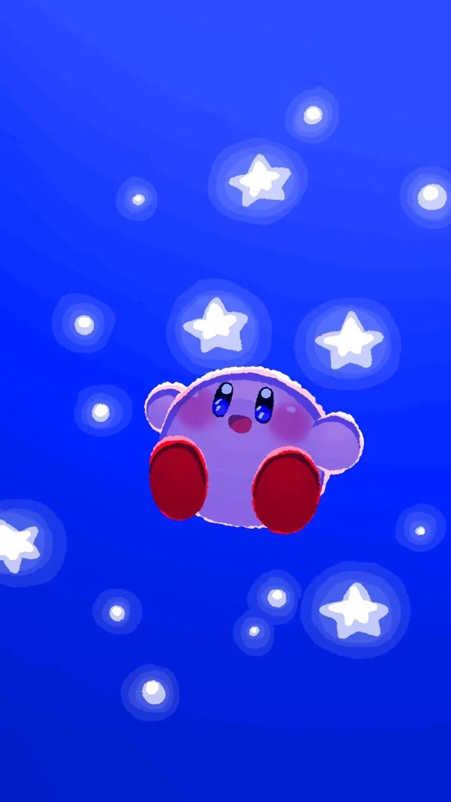 蓝色 星之卡比 壁纸图集#冷瞳