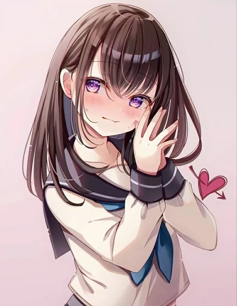 动漫 女 美女 妹子 (作者不详出处不详)