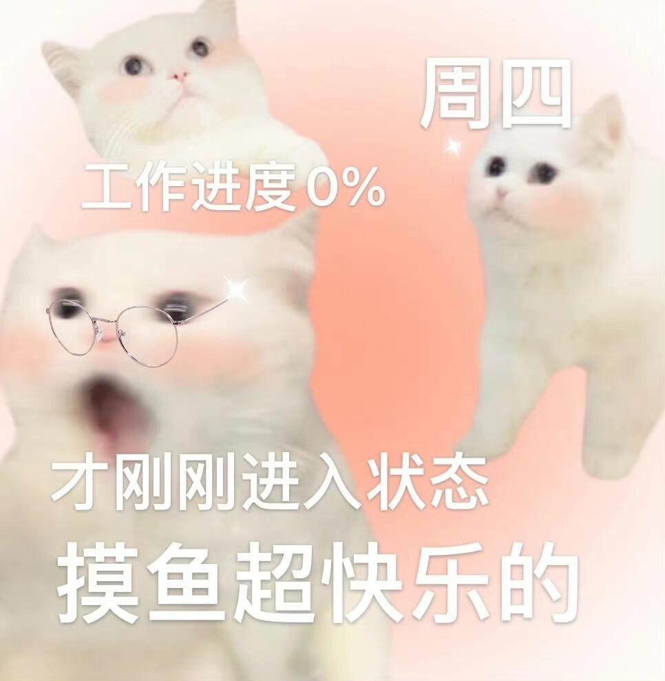 猫猫工作日表情包