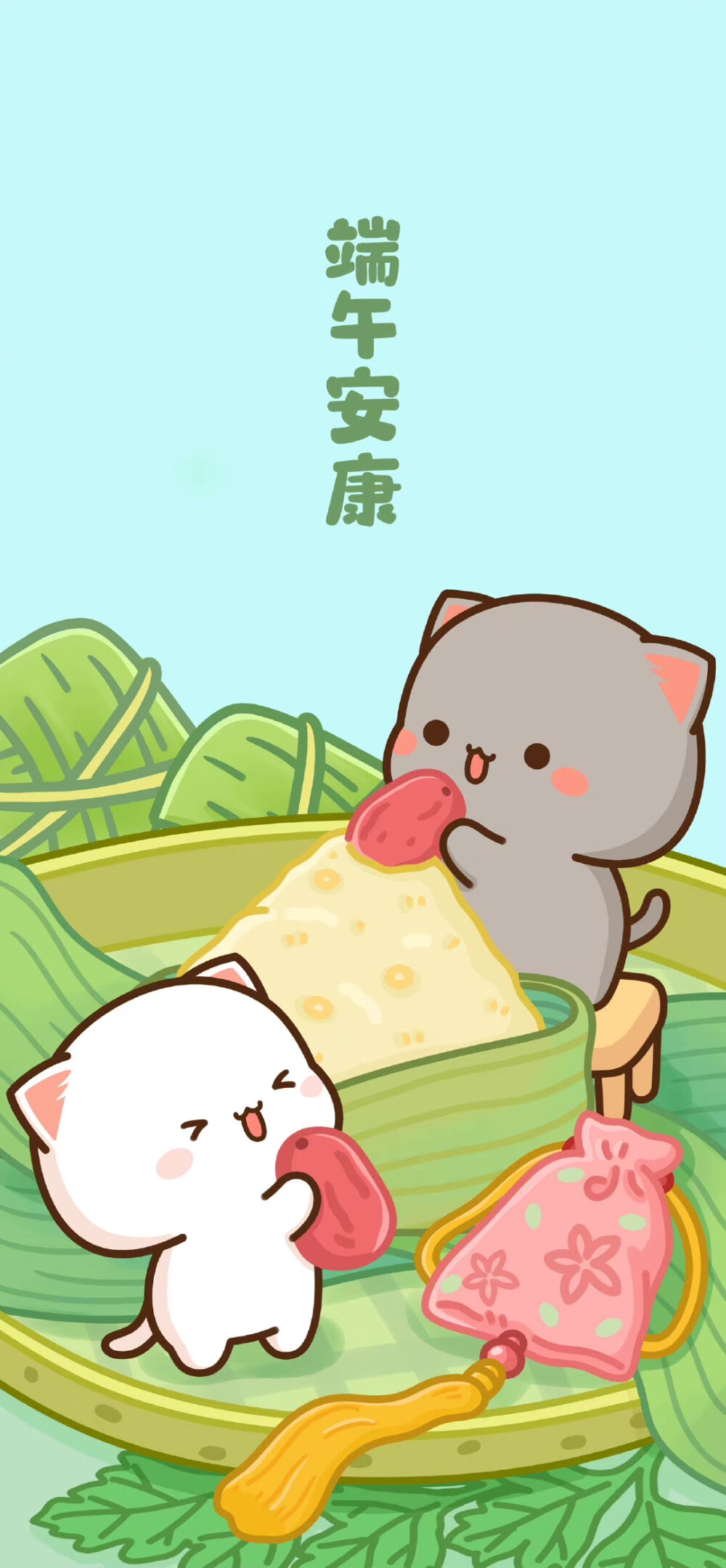 原创微博@不觉晓晓
蜜桃猫端午节手机壁纸
图源见水印.侵权删