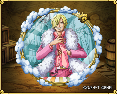 文斯莫克·山治，出身北海。8岁时与家人决裂，在父亲的默许与姐姐的帮助下来到了东海。被红脚哲夫所救跟随其学习厨艺，在海上餐厅巴拉蒂工作。后在遇到路飞索隆一行，成为船上的厨师兼三大主力之一。