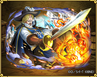 文斯莫克·山治，出身北海。8岁时与家人决裂，在父亲的默许与姐姐的帮助下来到了东海。被红脚哲夫所救跟随其学习厨艺，在海上餐厅巴拉蒂工作。后在遇到路飞索隆一行，成为船上的厨师兼三大主力之一。