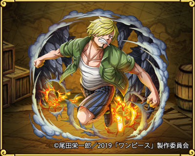 文斯莫克·山治，出身北海。8岁时与家人决裂，在父亲的默许与姐姐的帮助下来到了东海。被红脚哲夫所救跟随其学习厨艺，在海上餐厅巴拉蒂工作。后在遇到路飞索隆一行，成为船上的厨师兼三大主力之一。