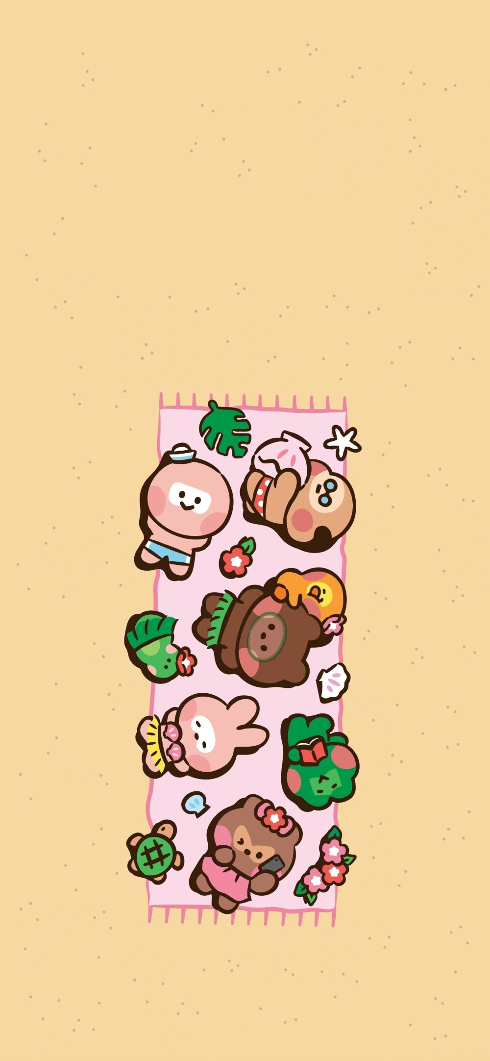 ✐.line friends-平铺壁纸