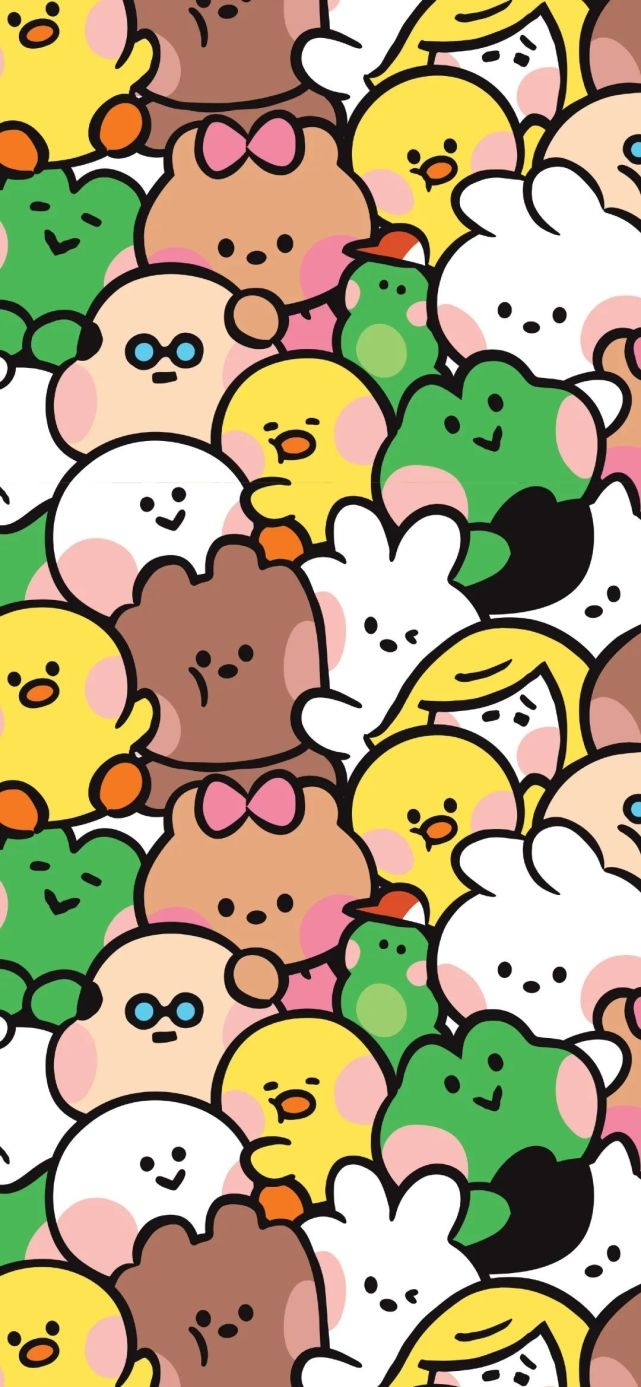 ✐.line friends-平铺壁纸