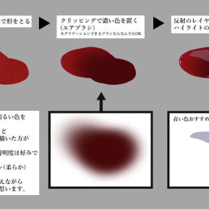 绘画教程血迹的画法