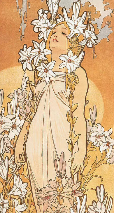 绘画大师阿尔丰斯穆夏作品