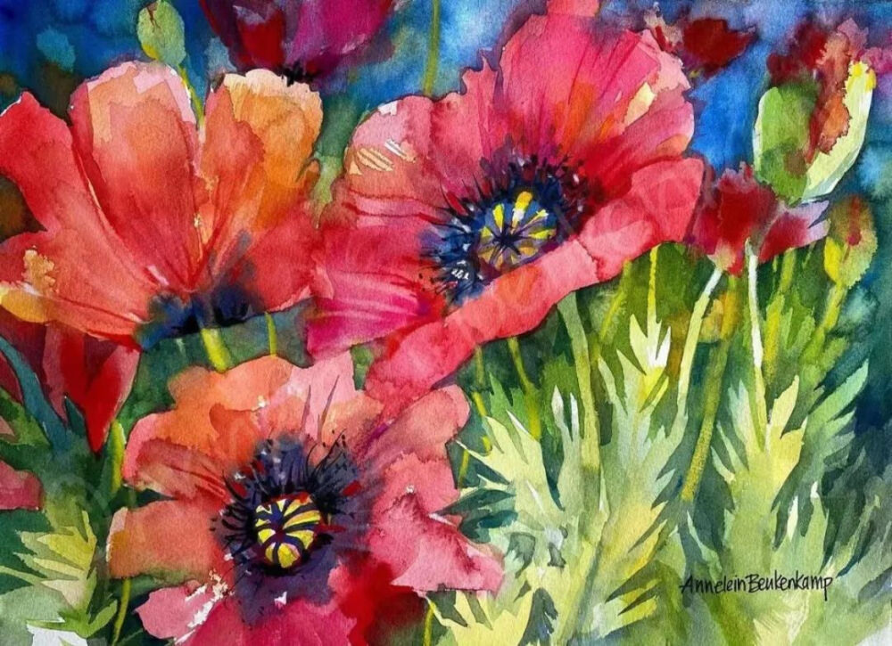 Annelein Beukenbamp 水彩艺术家 作者INS：abwatercolor