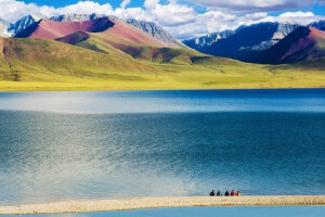 西藏 纳木错圣湖
图源微博 世界美景