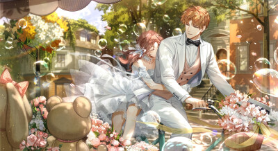 “繁花盛放 此生不渝”