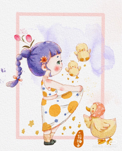 插画师：一粒柚子