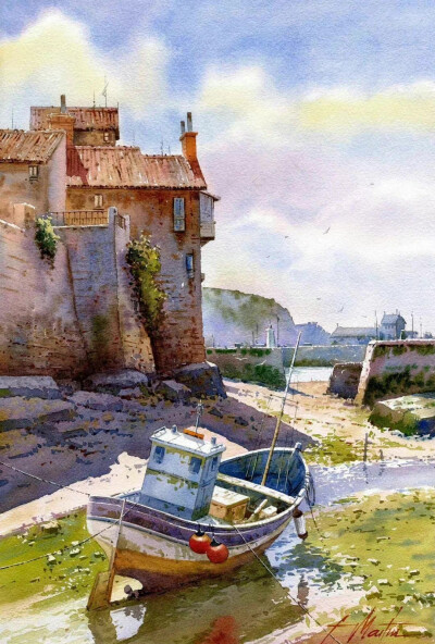 西班牙水彩画家Faustino Martin Gonzalez
水彩风景写生