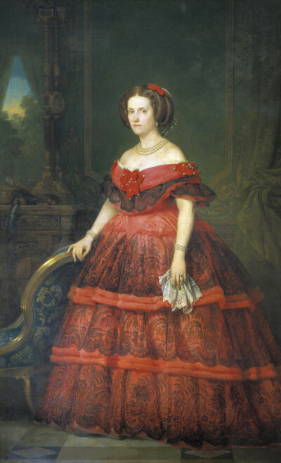 1860 Infanta Isabel Fernanda de Borbón by Carlos Luis de Ribera y Fieve 