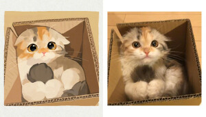 「GENTLECAT」太太最新绘制二次元猫猫.......真的超可爱 
twi：gentleeeeeeecat ​​​