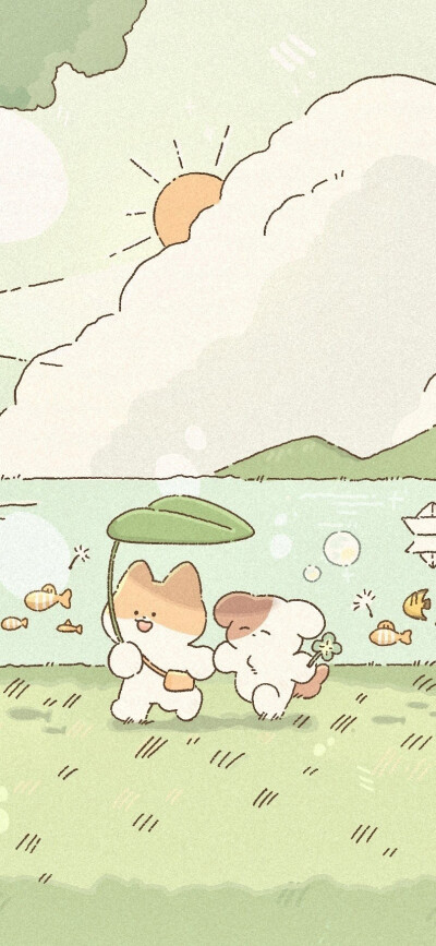 六月的氛围感是绿色的 ​​​
画师：Bunzzi_
插画壁纸头像 背景图