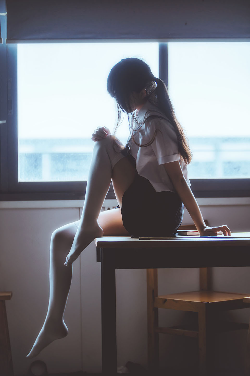 JK制服 水手服 百褶裙 写真 少女 flj