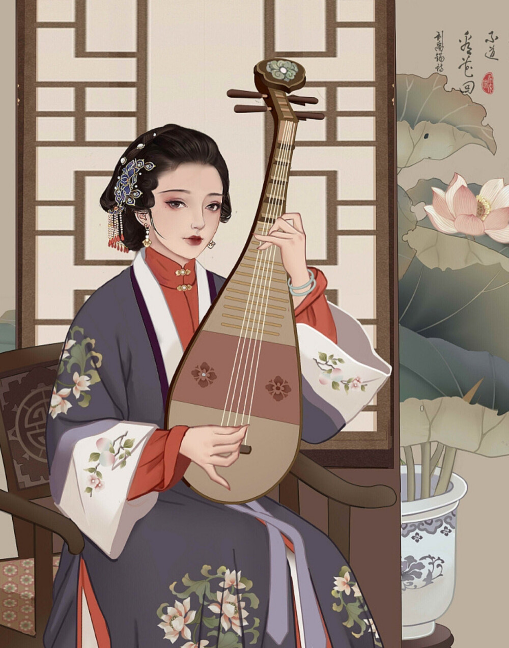 古风
画师：不二 ​​​