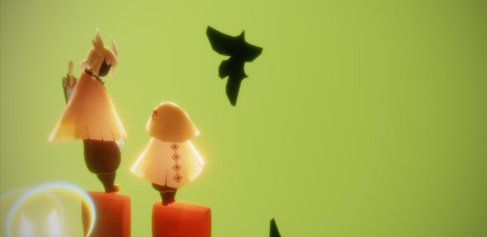 光遇打卡克莱因蓝
白茶清欢无别事，我在等风也等你。