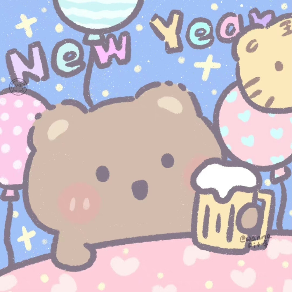 情侣头像 图源水印