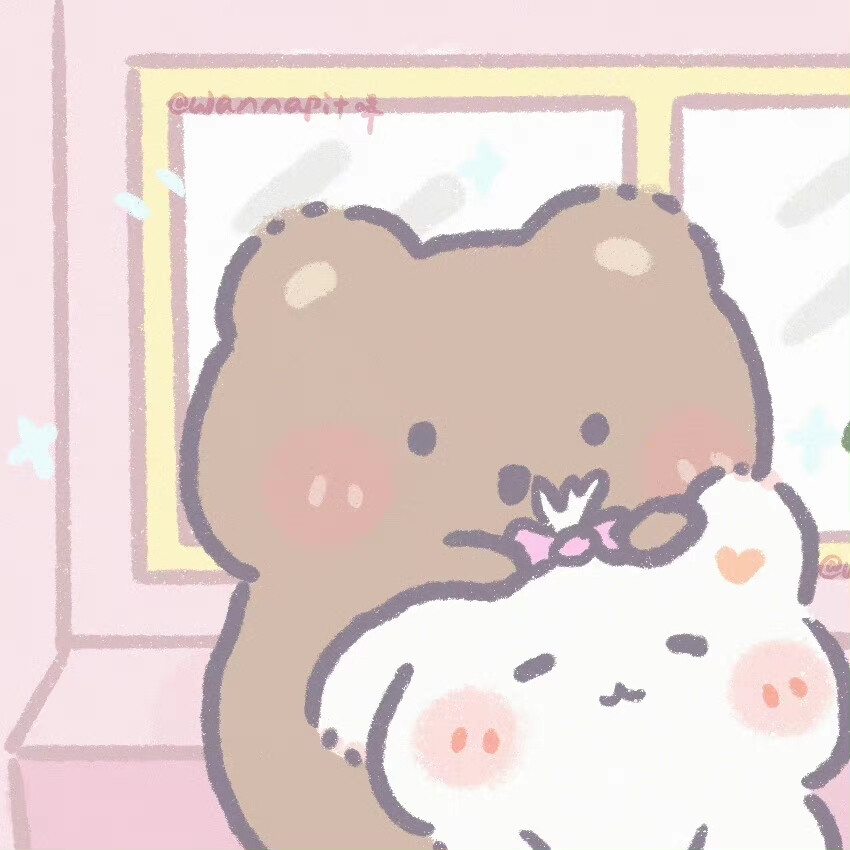 情侣头像 图源水印