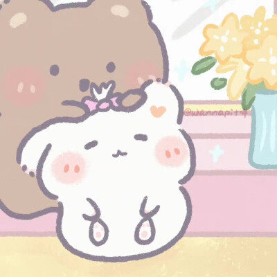 情侣头像 图源水印