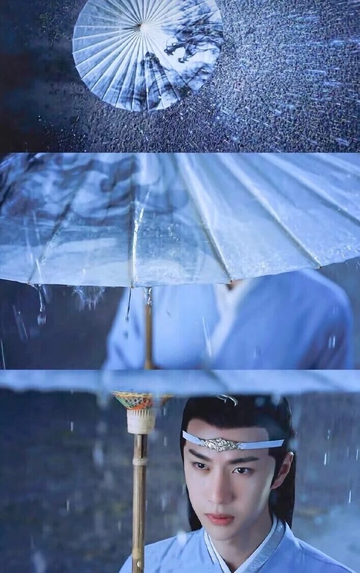 陈情令～～穷奇道大雨～～流泪的蓝湛～～
蓝湛只想把魏无羡顺利带走，此刻在他心里，没有什么比魏无羡更重要～～