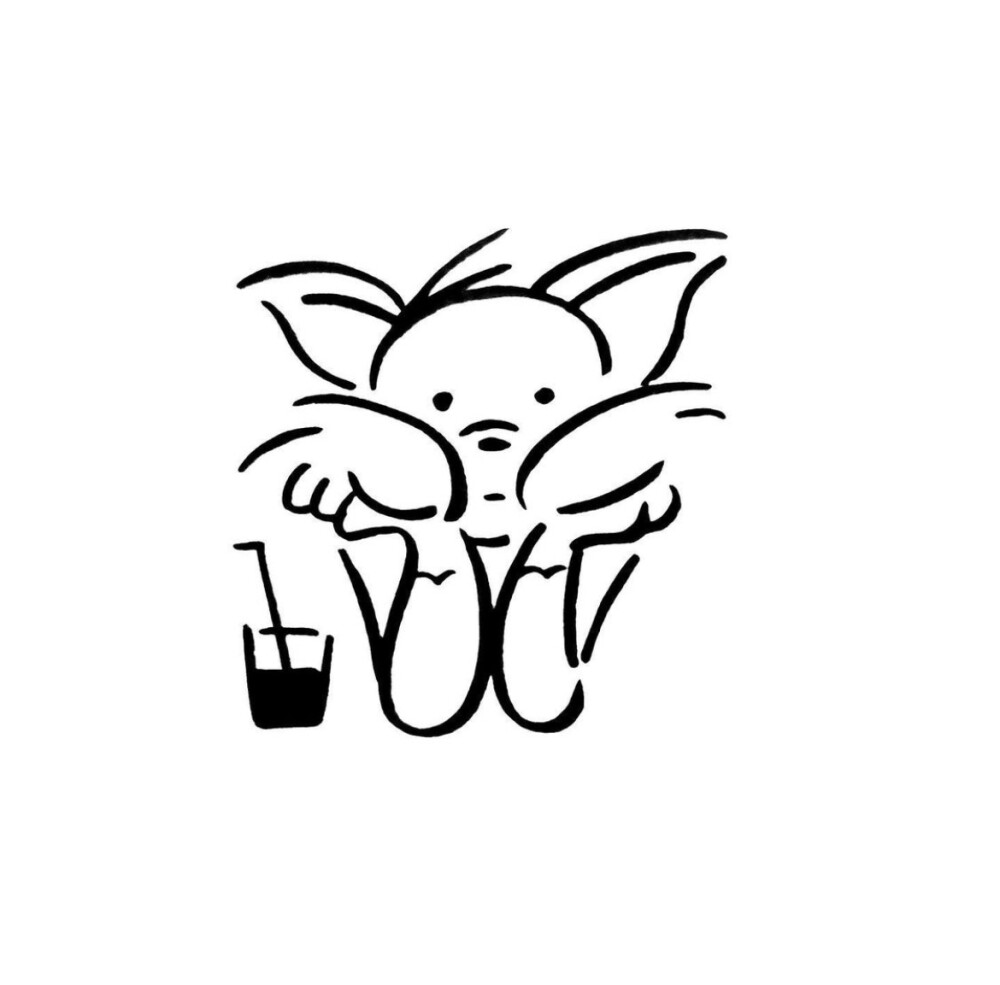 黑白世界来杯咖啡吧