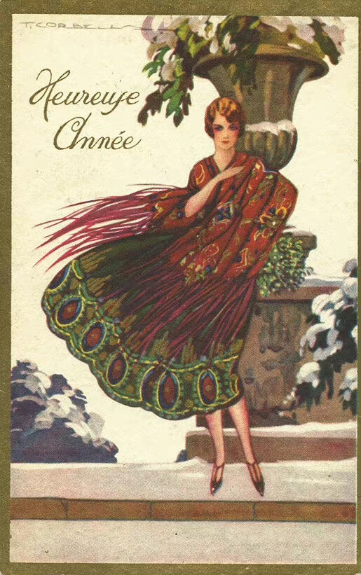 1920年代有“内味”的明信片图画