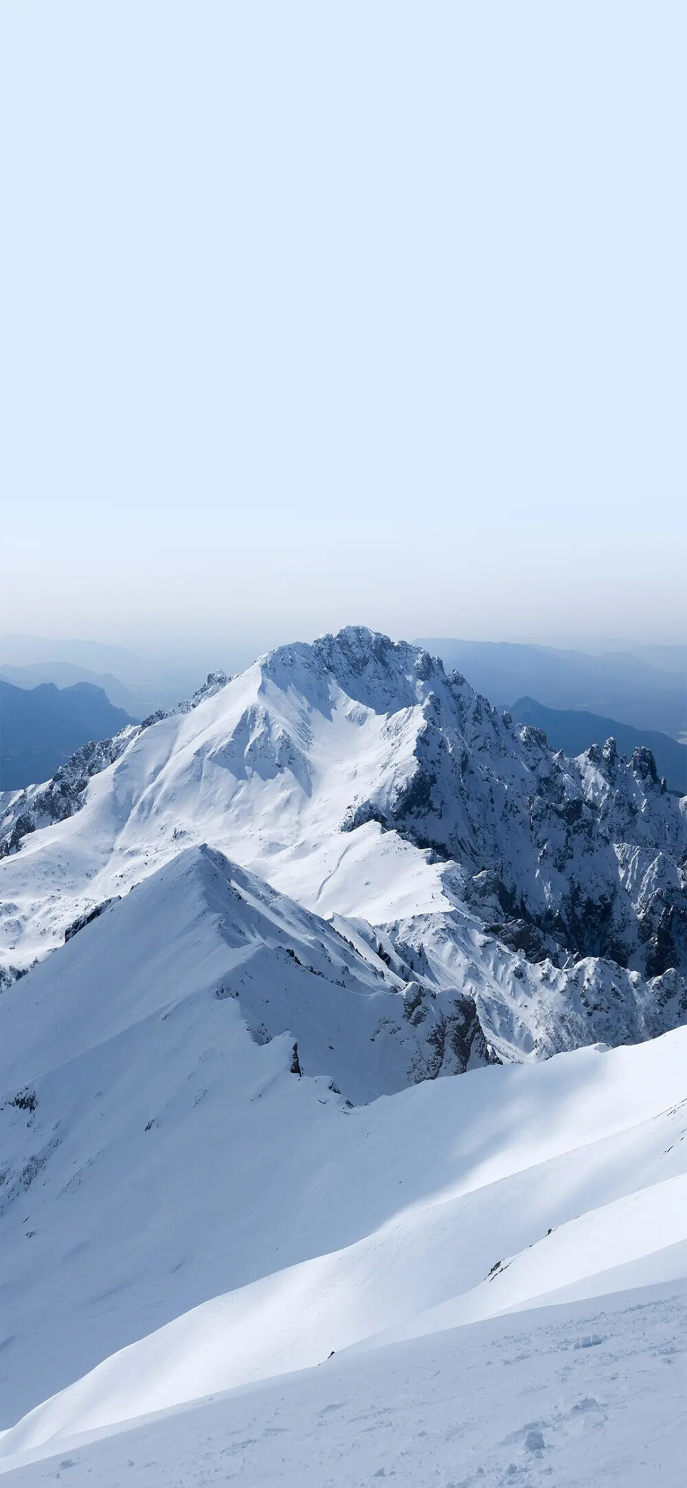 风景壁纸悬崖雪山