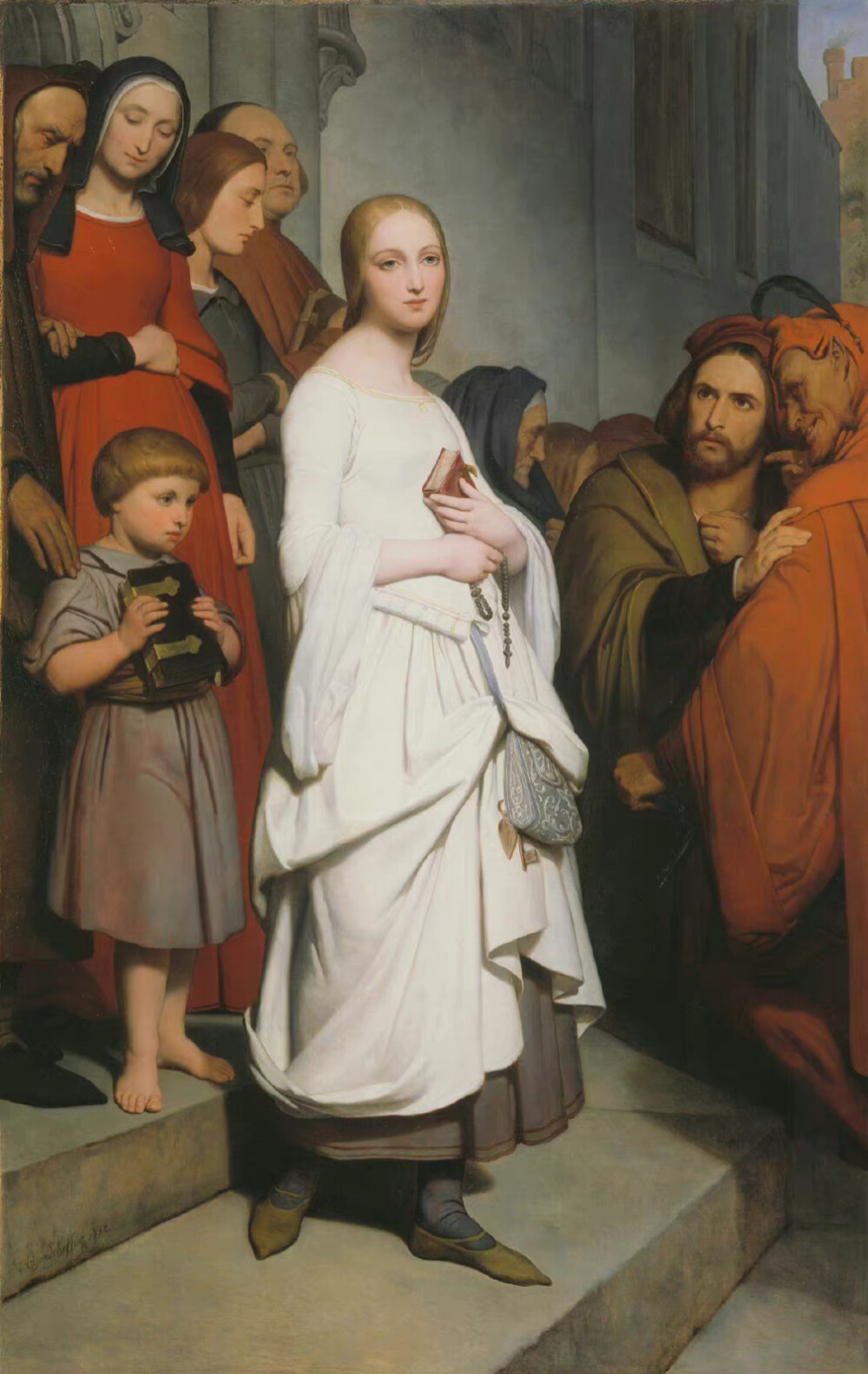 Marguerite Leaving Church by Ary Scheffer 1838