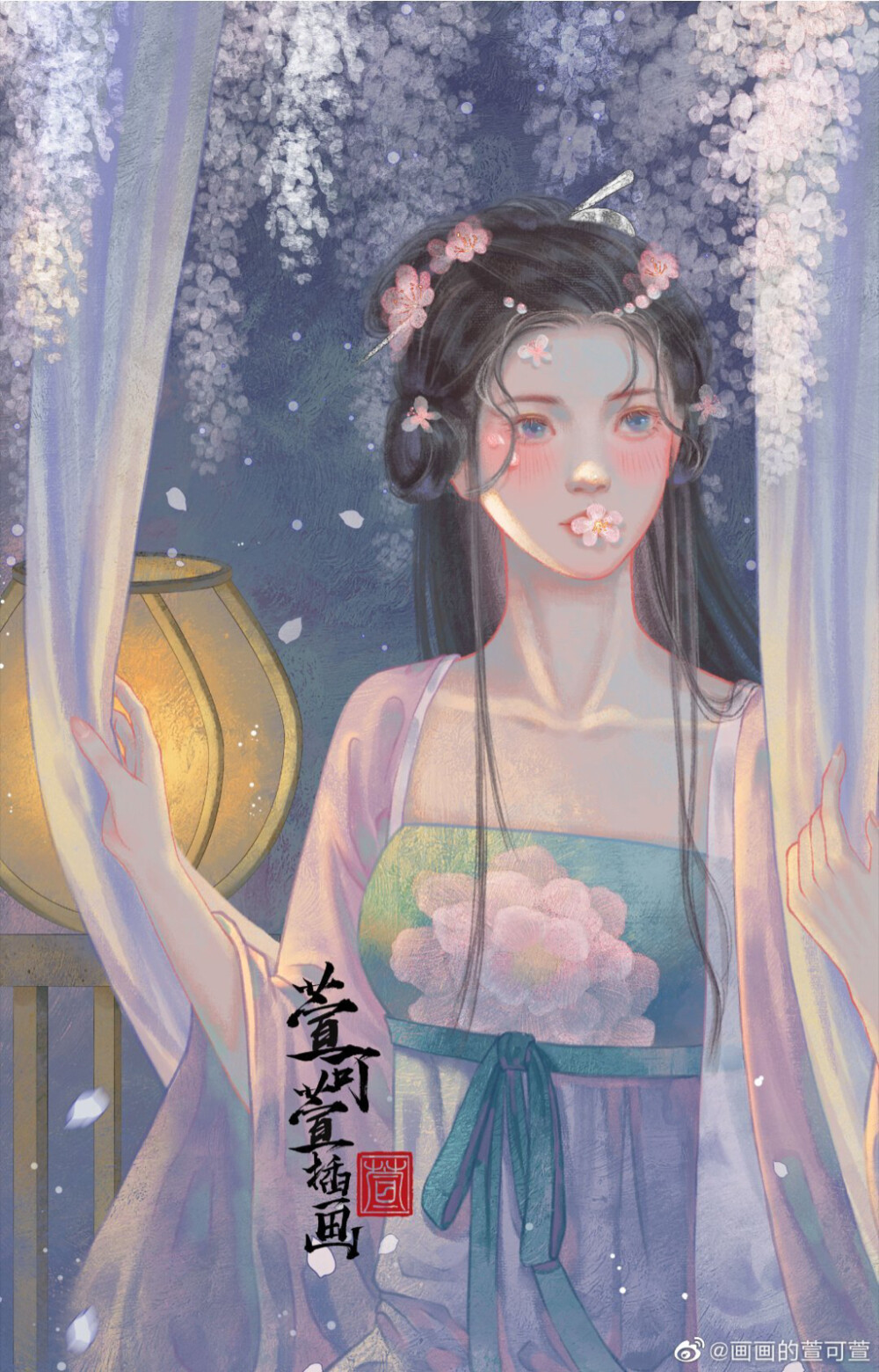 绘师：画画的萱可萱