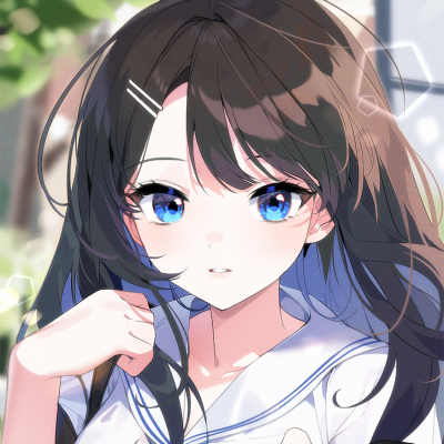 动漫女头 ◇ dt虎斑自截 图片来源：pixiv