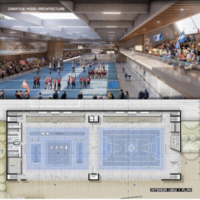 项目说明:“建筑是地形景观的发展”是一个美丽的比喻儿童中风，在画具体东西之前，会产生一个连接和一个景观表面的干预，证明它是一个爬、下、滚、玩耍的地方……孩子们用反映他们复杂性的心理结构填补空白。
