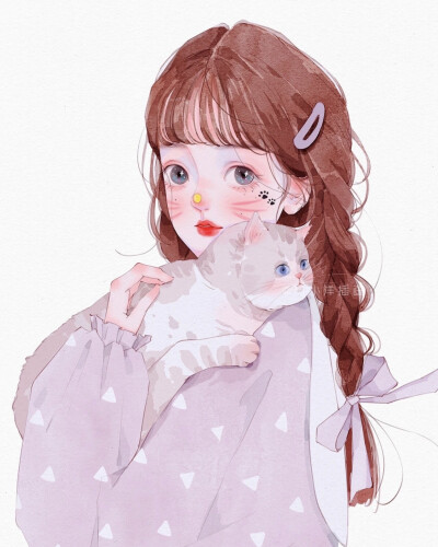 “希望你也快乐”
女生头像｜优质女头｜手绘头像
画师:【杨小洋插画】