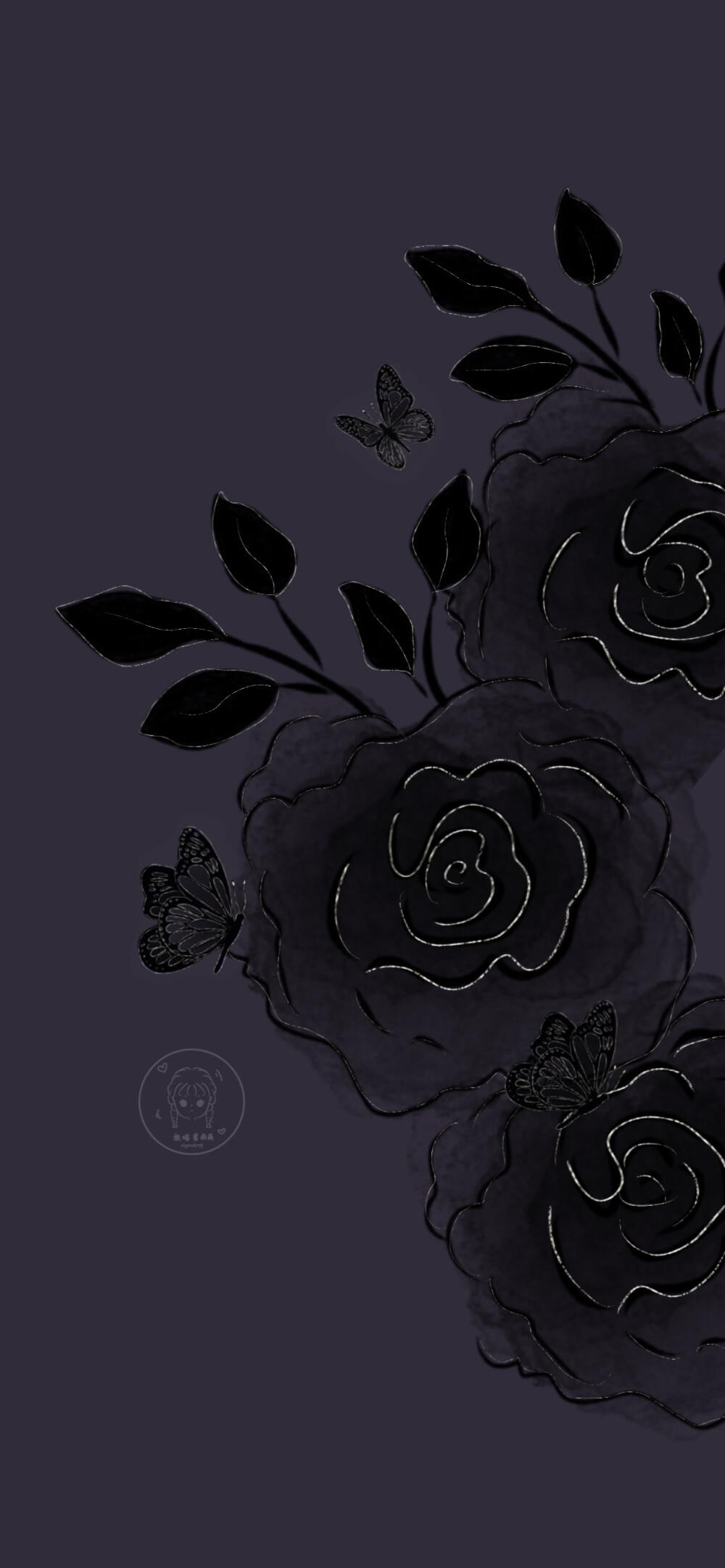暗黑玫瑰背景图图片