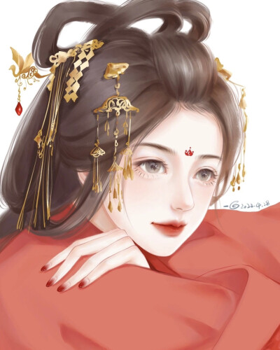 “希望你也快乐”
女生头像｜优质女头｜古风头像
画师:【画师一白】