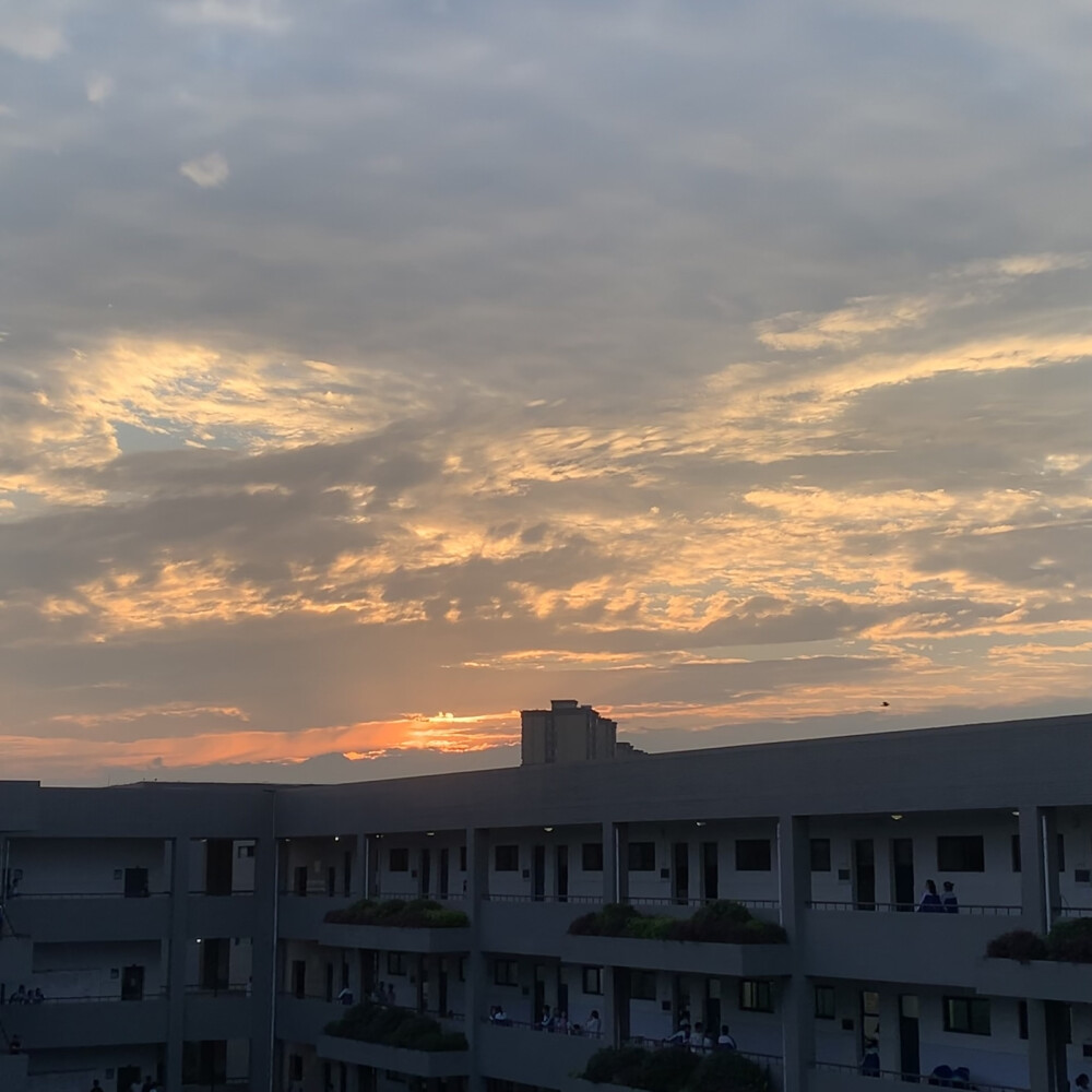 sunset from high school