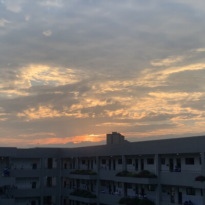sunset from high school