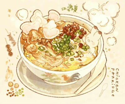 可爱美食插画
ins：eggbuttertoast