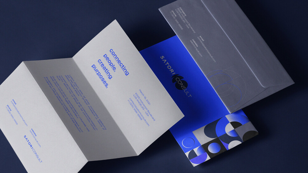 Satori Consult | Brand & Visual Identity，设计：Matheus Ferreira 