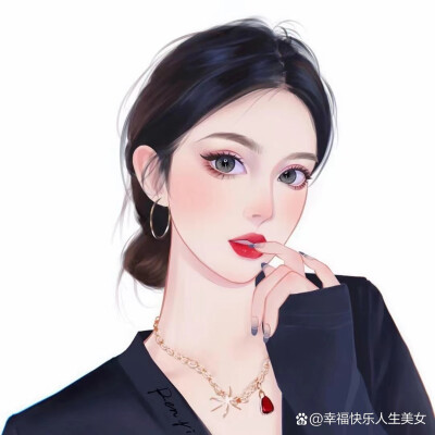 手绘 美女