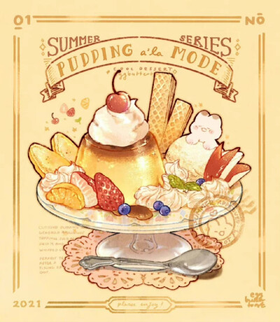 美食插画
ins：eggbuttertoast