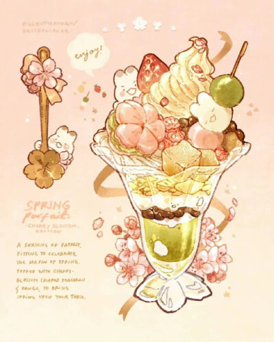 美食插画
ins：eggbuttertoast